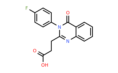 CAS 556016-22-9 | 3-[3-(4-fluorophenyl)-4-oxo-3,4-dihydroquinazolin-2-yl]propanoic acid
