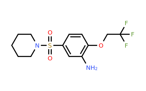 CAS 556016-29-6 | 5-(piperidine-1-sulfonyl)-2-(2,2,2-trifluoroethoxy)aniline