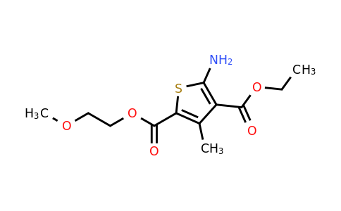 CAS 556016-30-9 | 4-ethyl 2-(2-methoxyethyl) 5-amino-3-methylthiophene-2,4-dicarboxylate