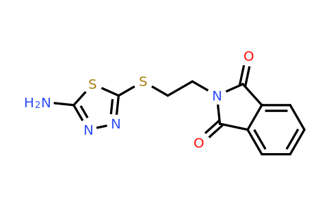 CAS 556024-08-9 | 2-(2-((5-Amino-1,3,4-thiadiazol-2-yl)thio)ethyl)isoindoline-1,3-dione