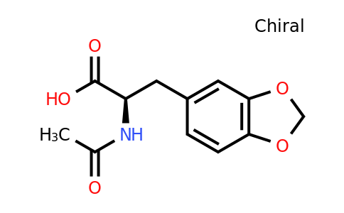 CAS 55629-70-4 | (R)-2-Acetamido-3-(benzo[D][1,3]dioxol-5-YL)propanoic acid