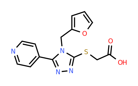 CAS 557062-86-9 | 2-({4-[(furan-2-yl)methyl]-5-(pyridin-4-yl)-4H-1,2,4-triazol-3-yl}sulfanyl)acetic acid