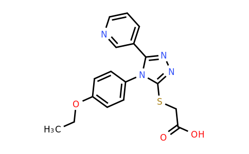 CAS 557064-00-3 | 2-{[4-(4-ethoxyphenyl)-5-(pyridin-3-yl)-4H-1,2,4-triazol-3-yl]sulfanyl}acetic acid