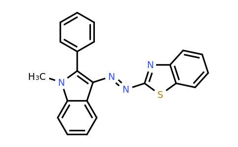 CAS 55773-66-5 | (E)-2-((1-methyl-2-phenyl-1H-indol-3-yl)diazenyl)benzo[d]thiazole