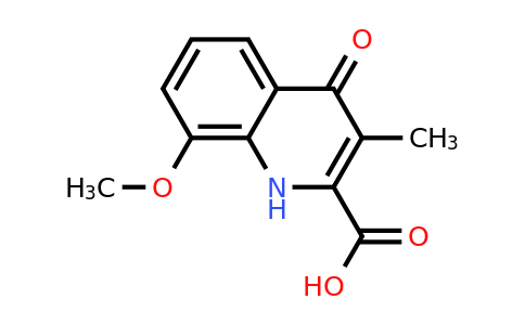 CAS 55895-58-4 | 8-methoxy-3-methyl-4-oxo-1,4-dihydroquinoline-2-carboxylic acid