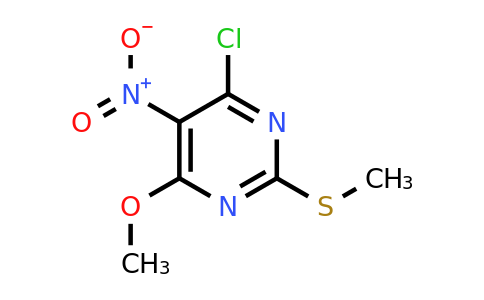 CAS 56032-35-0 | 4-Chloro-6-methoxy-2-(methylthio)-5-nitropyrimidine