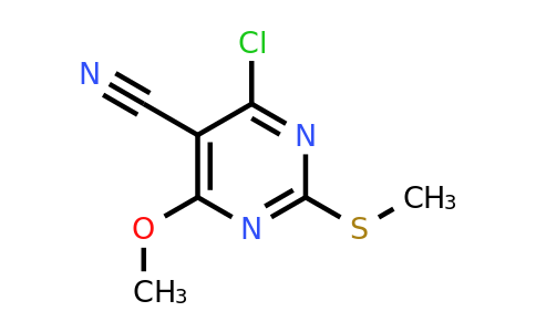 CAS 56035-75-7 | 4-Chloro-6-methoxy-2-(methylthio)pyrimidine-5-carbonitrile