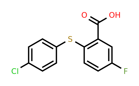 CAS 56096-90-3 | 2-[(4-chlorophenyl)sulfanyl]-5-fluorobenzoic acid