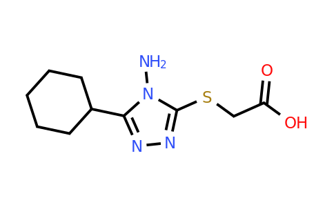 CAS 560995-24-6 | 2-[(4-amino-5-cyclohexyl-4H-1,2,4-triazol-3-yl)sulfanyl]acetic acid