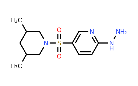 CAS 561012-69-9 | 5-[(3,5-dimethylpiperidin-1-yl)sulfonyl]-2-hydrazinylpyridine