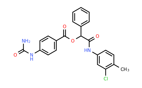 CAS 562860-62-2 | [(3-chloro-4-methylphenyl)carbamoyl](phenyl)methyl 4-(carbamoylamino)benzoate