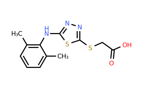 CAS 565165-62-0 | 2-({5-[(2,6-dimethylphenyl)amino]-1,3,4-thiadiazol-2-yl}sulfanyl)acetic acid