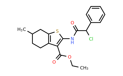 CAS 565165-66-4 | ethyl 2-(2-chloro-2-phenylacetamido)-6-methyl-4,5,6,7-tetrahydro-1-benzothiophene-3-carboxylate
