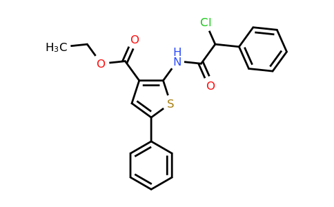 CAS 565165-70-0 | ethyl 2-(2-chloro-2-phenylacetamido)-5-phenylthiophene-3-carboxylate