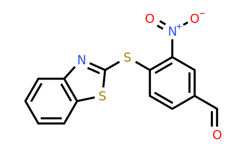 CAS 565166-61-2 | 4-(1,3-benzothiazol-2-ylsulfanyl)-3-nitrobenzaldehyde