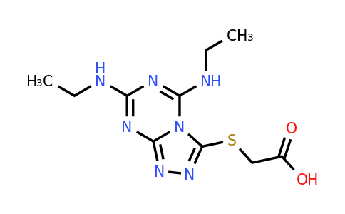 CAS 565166-68-9 | 2-{[bis(ethylamino)-[1,2,4]triazolo[4,3-a][1,3,5]triazin-3-yl]sulfanyl}acetic acid