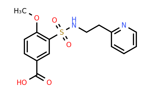 CAS 565166-70-3 | 4-methoxy-3-{[2-(pyridin-2-yl)ethyl]sulfamoyl}benzoic acid