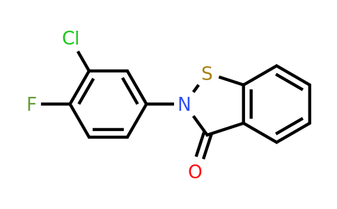 CAS 565166-89-4 | 2-(3-chloro-4-fluorophenyl)-2,3-dihydro-1,2-benzothiazol-3-one