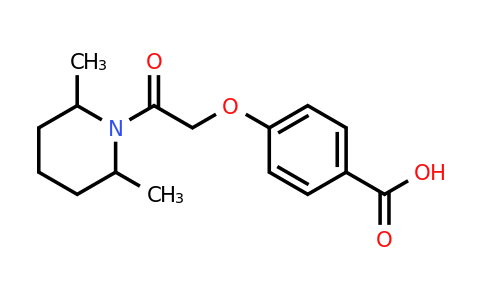 CAS 565166-93-0 | 4-(2-(2,6-Dimethylpiperidin-1-yl)-2-oxoethoxy)benzoic acid