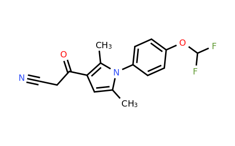 CAS 565166-94-1 | 3-{1-[4-(difluoromethoxy)phenyl]-2,5-dimethyl-1H-pyrrol-3-yl}-3-oxopropanenitrile