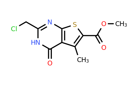 CAS 565166-96-3 | methyl 2-(chloromethyl)-5-methyl-4-oxo-3H,4H-thieno[2,3-d]pyrimidine-6-carboxylate
