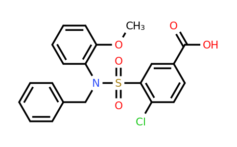 CAS 565166-97-4 | 3-[benzyl(2-methoxyphenyl)sulfamoyl]-4-chlorobenzoic acid