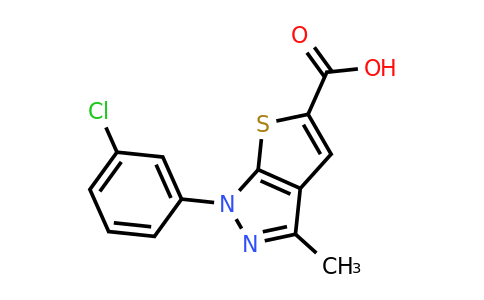CAS 565171-07-5 | 1-(3-chlorophenyl)-3-methyl-1H-thieno[2,3-c]pyrazole-5-carboxylic acid