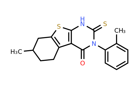 CAS 565179-63-7 | 11-methyl-4-(2-methylphenyl)-5-sulfanyl-8-thia-4,6-diazatricyclo[7.4.0.0,2,7]trideca-1(9),2(7),5-trien-3-one
