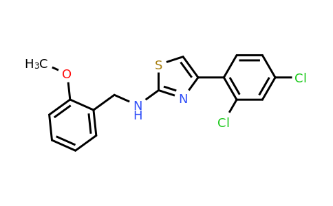 4-(2,4-dichlorophenyl)-N-[(2-methoxyphenyl)methyl]-1,3-thiazol-2-amine
