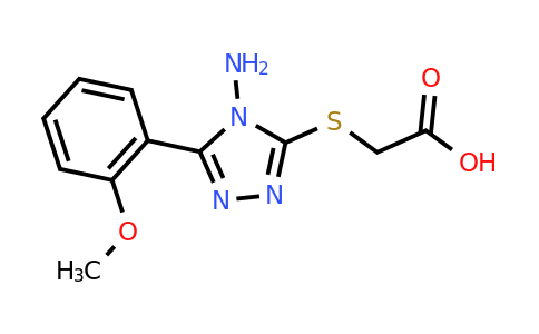 CAS 565179-65-9 | 2-{[4-amino-5-(2-methoxyphenyl)-4H-1,2,4-triazol-3-yl]sulfanyl}acetic acid