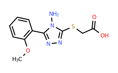 2-{[4-amino-5-(2-methoxyphenyl)-4H-1,2,4-triazol-3-yl]sulfanyl}acetic acid