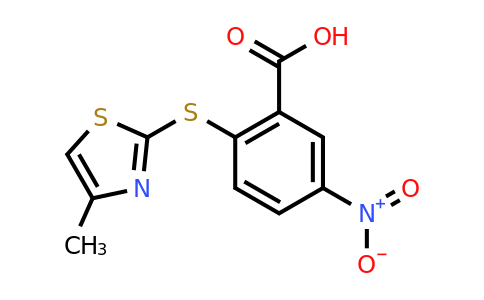 CAS 565179-69-3 | 2-[(4-methyl-1,3-thiazol-2-yl)sulfanyl]-5-nitrobenzoic acid