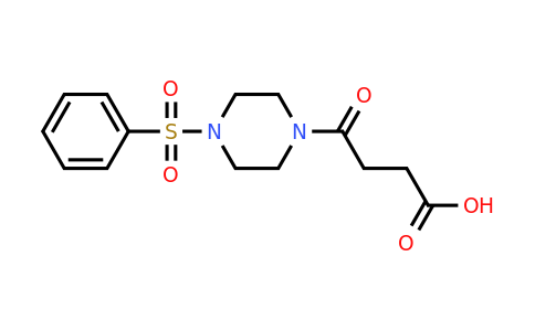 CAS 565181-85-3 | 4-[4-(benzenesulfonyl)piperazin-1-yl]-4-oxobutanoic acid