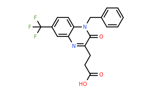 CAS 565191-92-6 | 3-[4-benzyl-3-oxo-7-(trifluoromethyl)-3,4-dihydroquinoxalin-2-yl]propanoic acid