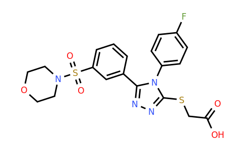 CAS 565192-17-8 | 2-{[4-(4-fluorophenyl)-5-[3-(morpholine-4-sulfonyl)phenyl]-4H-1,2,4-triazol-3-yl]sulfanyl}acetic acid