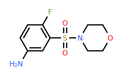 CAS 565193-47-7 | 4-fluoro-3-(morpholine-4-sulfonyl)aniline