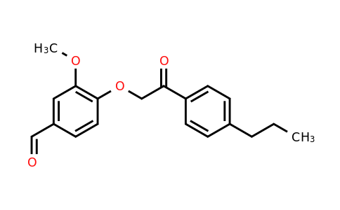 CAS 565195-45-1 | 3-methoxy-4-[2-oxo-2-(4-propylphenyl)ethoxy]benzaldehyde
