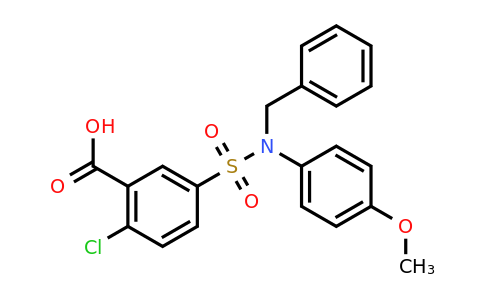 CAS 565198-70-1 | 5-[benzyl(4-methoxyphenyl)sulfamoyl]-2-chlorobenzoic acid