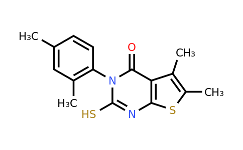CAS 565198-73-4 | 3-(2,4-dimethylphenyl)-5,6-dimethyl-2-sulfanyl-3H,4H-thieno[2,3-d]pyrimidin-4-one