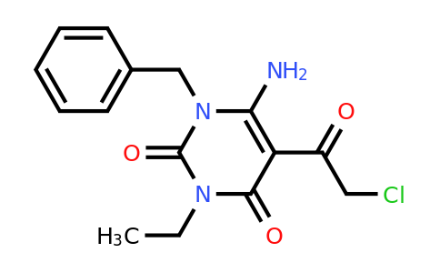 CAS 568543-68-0 | 6-amino-1-benzyl-5-(2-chloroacetyl)-3-ethyl-1,2,3,4-tetrahydropyrimidine-2,4-dione