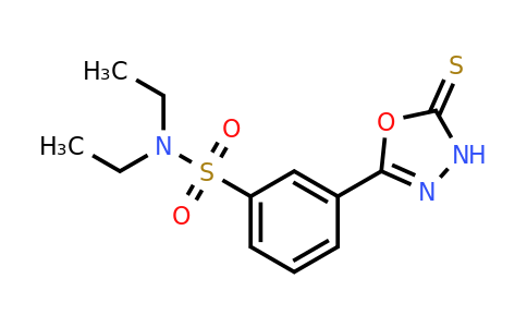 CAS 568543-93-1 | N,N-diethyl-3-(5-sulfanyl-1,3,4-oxadiazol-2-yl)benzene-1-sulfonamide
