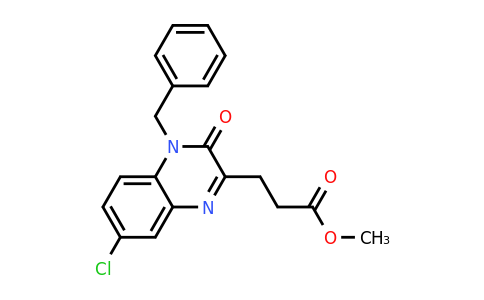 CAS 568544-00-3 | methyl 3-(4-benzyl-7-chloro-3-oxo-3,4-dihydroquinoxalin-2-yl)propanoate