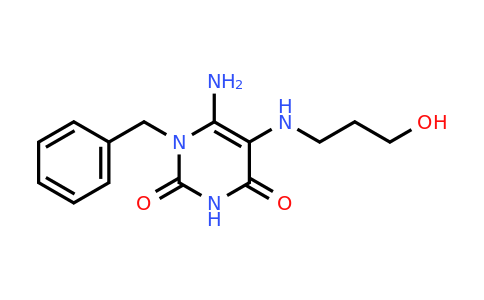 CAS 568544-08-1 | 6-Amino-1-benzyl-5-((3-hydroxypropyl)amino)pyrimidine-2,4(1H,3H)-dione