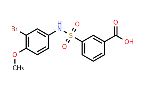 CAS 568551-62-2 | 3-[(3-bromo-4-methoxyphenyl)sulfamoyl]benzoic acid
