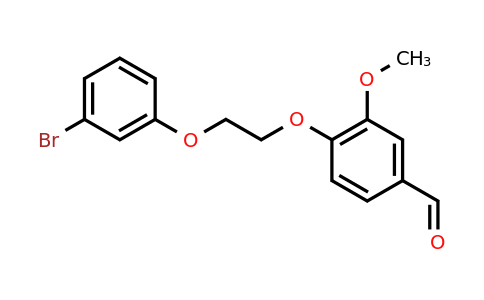 CAS 568553-39-9 | 4-[2-(3-bromophenoxy)ethoxy]-3-methoxybenzaldehyde