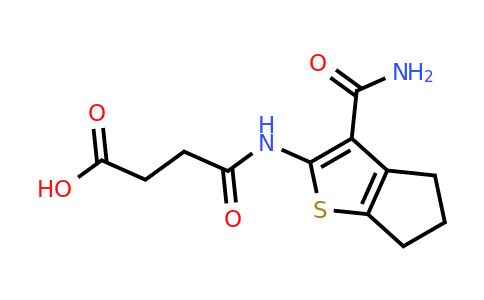 CAS 568553-40-2 | 3-({3-carbamoyl-4H,5H,6H-cyclopenta[b]thiophen-2-yl}carbamoyl)propanoic acid