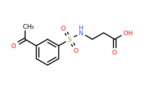 CAS 568554-51-8 | 3-(3-acetylbenzenesulfonamido)propanoic acid