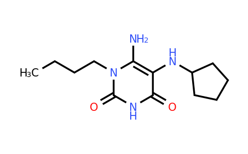 CAS 568555-61-3 | 6-amino-1-butyl-5-(cyclopentylamino)-1,2,3,4-tetrahydropyrimidine-2,4-dione