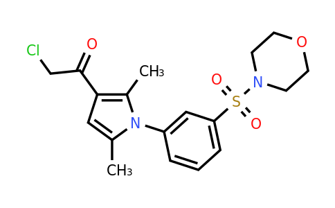 CAS 568555-78-2 | 2-chloro-1-{2,5-dimethyl-1-[3-(morpholine-4-sulfonyl)phenyl]-1H-pyrrol-3-yl}ethan-1-one