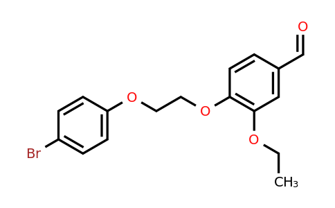 CAS 568557-49-3 | 4-[2-(4-bromophenoxy)ethoxy]-3-ethoxybenzaldehyde